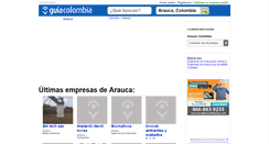 Desktop Screenshot of guia-arauca.guiacolombia.com.co