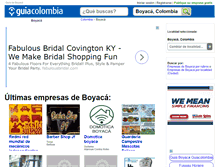 Tablet Screenshot of guia-boyaca.guiacolombia.com.co