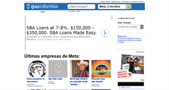 Desktop Screenshot of guia-meta.guiacolombia.com.co