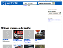 Tablet Screenshot of guia-narino.guiacolombia.com.co