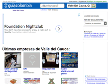 Tablet Screenshot of guia-valle-del-cauca.guiacolombia.com.co