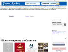 Tablet Screenshot of guia-casanare.guiacolombia.com.co