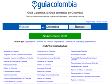 Tablet Screenshot of guiacolombia.com.co
